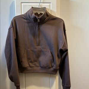 American Eagle Brown Half-Zip
